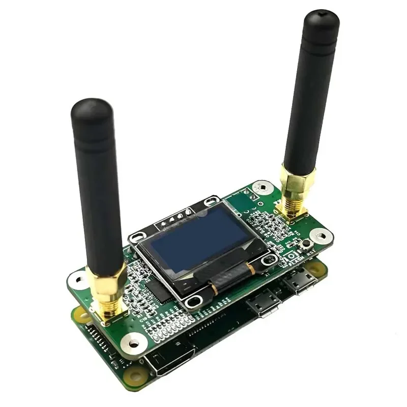 Ultima versione MMDVM HS Dual OLED Duplex Hotspot Board con 2 antenne Supporto P25 DMR NXDN per Raspberry pi Pistar