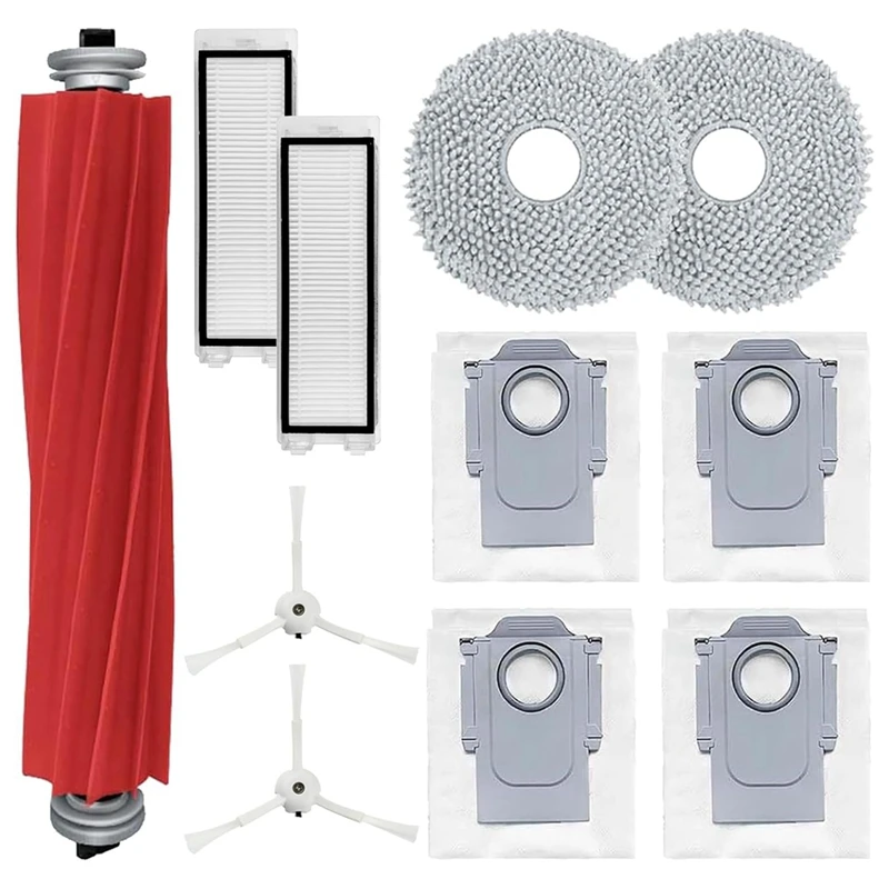 สำหรับ roborock Q Revo เครื่องดูดฝุ่นหุ่นยนต์ P10แปรงด้านข้างหลักแผ่นกรอง HEPA อุปกรณ์เสริมถุงผ้ากันฝุ่น