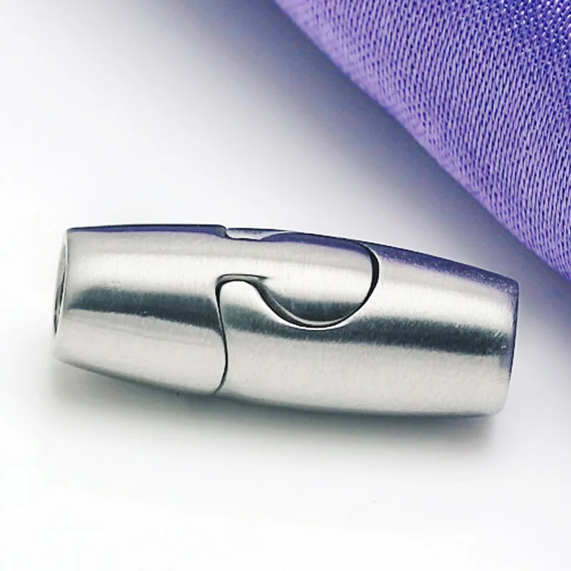 5PCS Stainless Steel Magnetic Clasp 4/5/6/8mm Hole Round Leather Cord Clasps Connector For DIY Jewelry Making Bracelet Necklace