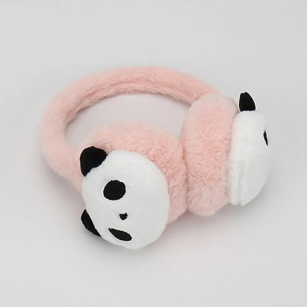 Winter Cute Panda Plush Earmuffs Warm Fluffy Earflaps Casual Soft Ear Warmer for Men Women