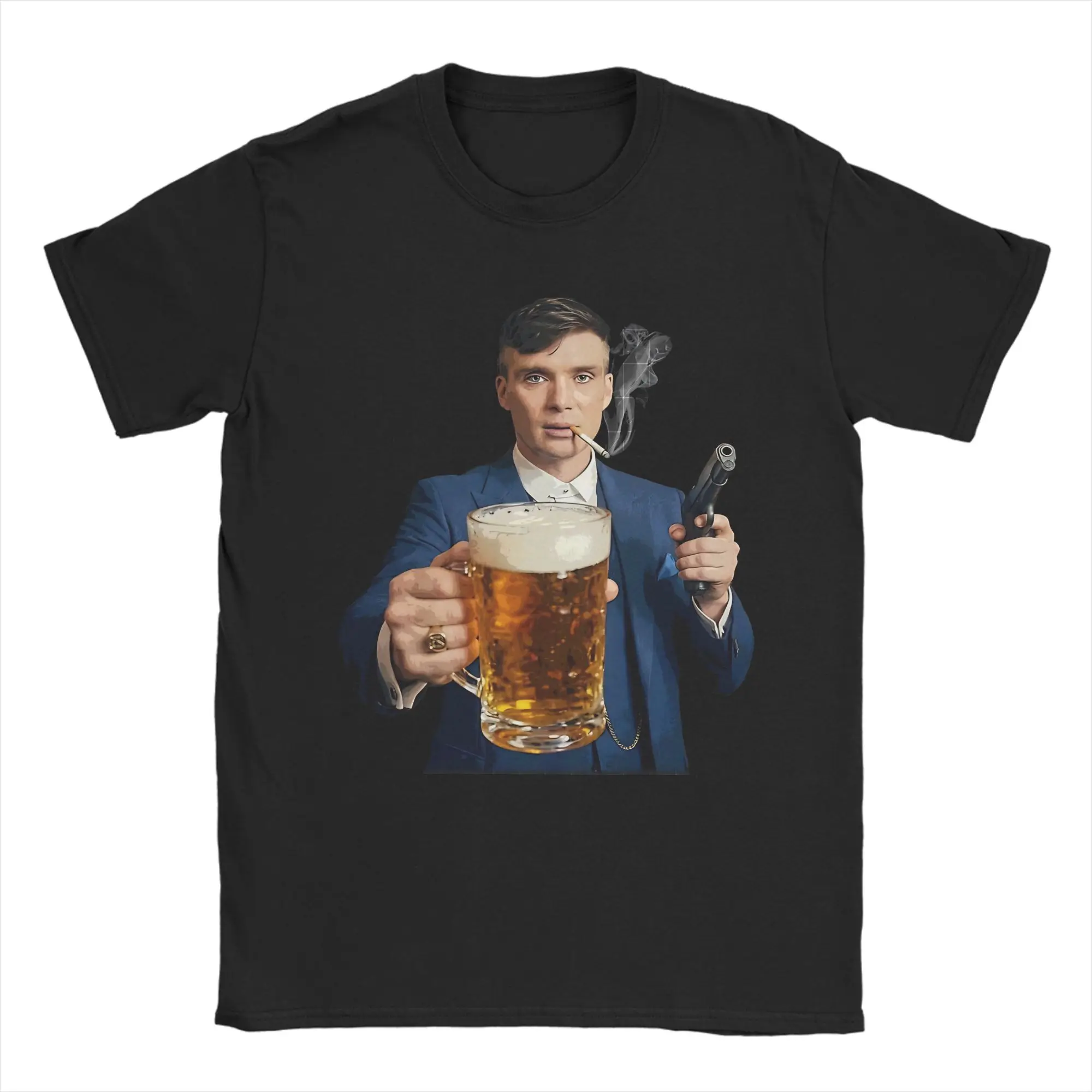 Men Women Graphic Tommy Shelby Peakys Blinders  Tee T Shirt Pure Cotton  T-shirts Clothing