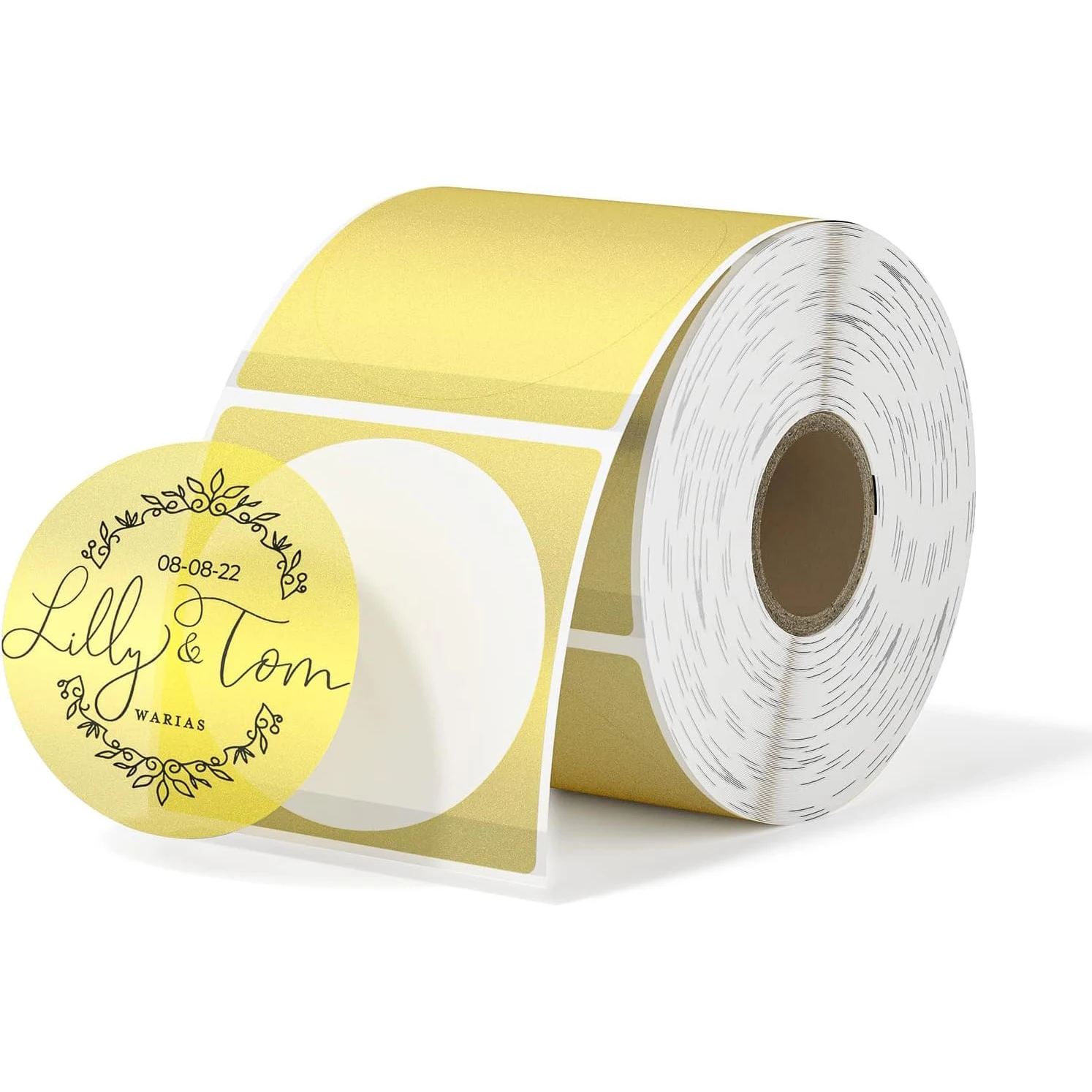 علامة فلاش ذهبية حرارية 50.8 مم مستديرة شفافة، تستخدم لتغليف الهدايا/ديكور الحفلات، إصدار محدود تأثير لامع #1