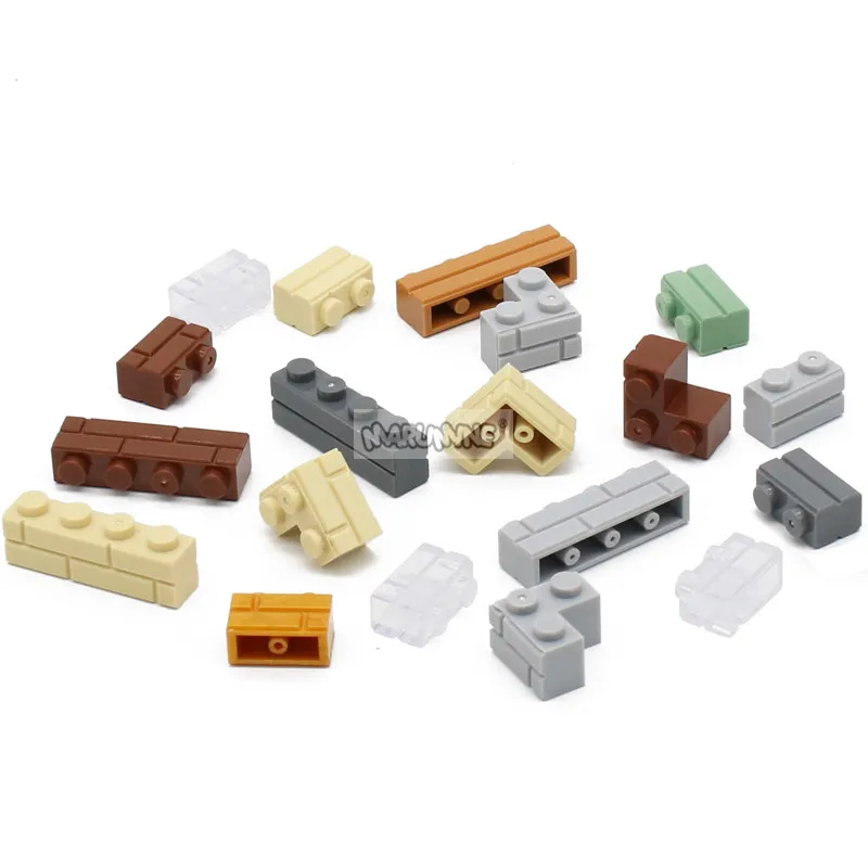 Marumine 1x4 Dots Wall Bricks Cube 30PCS MOC Classic Building Blocks Parts Houses Accessories Compatible 15533 Classic DIY Toys