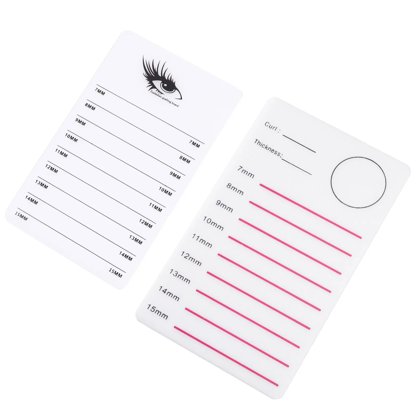 

2Pcs Eyelash Pallet Acrylic Lash Holder Professional Salon Use Eyelash Extension Plate Organizer Lash Extension Tool