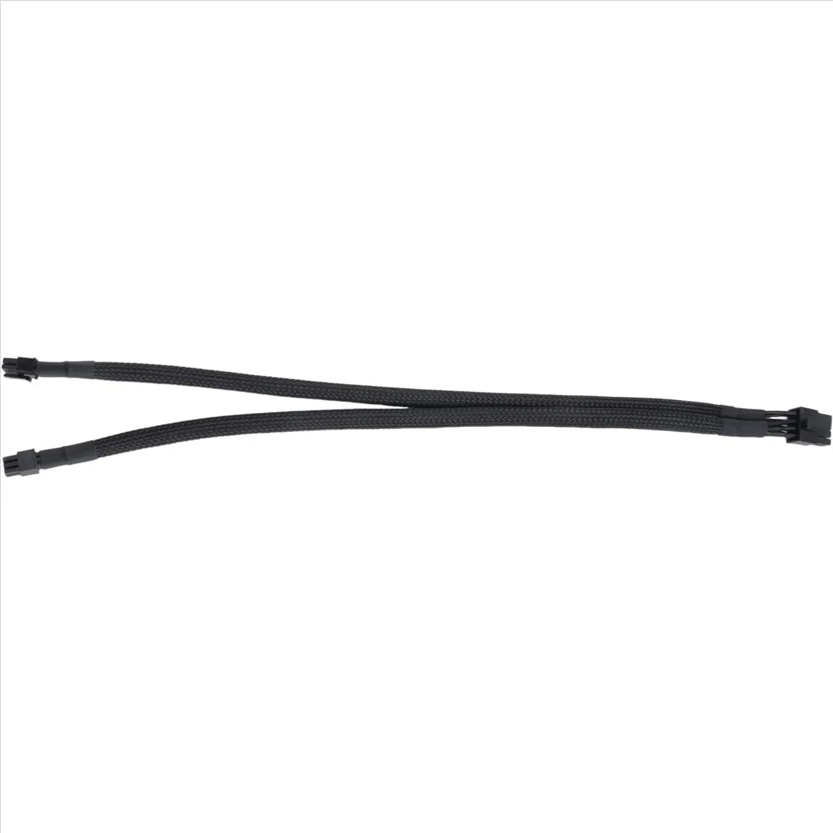 AA80 Dual Mini 6 Pin to 8 Pin PCI Express Video Card Power Adapter Sleeved Cable for Pro Tower/Power G5 15-Inches
