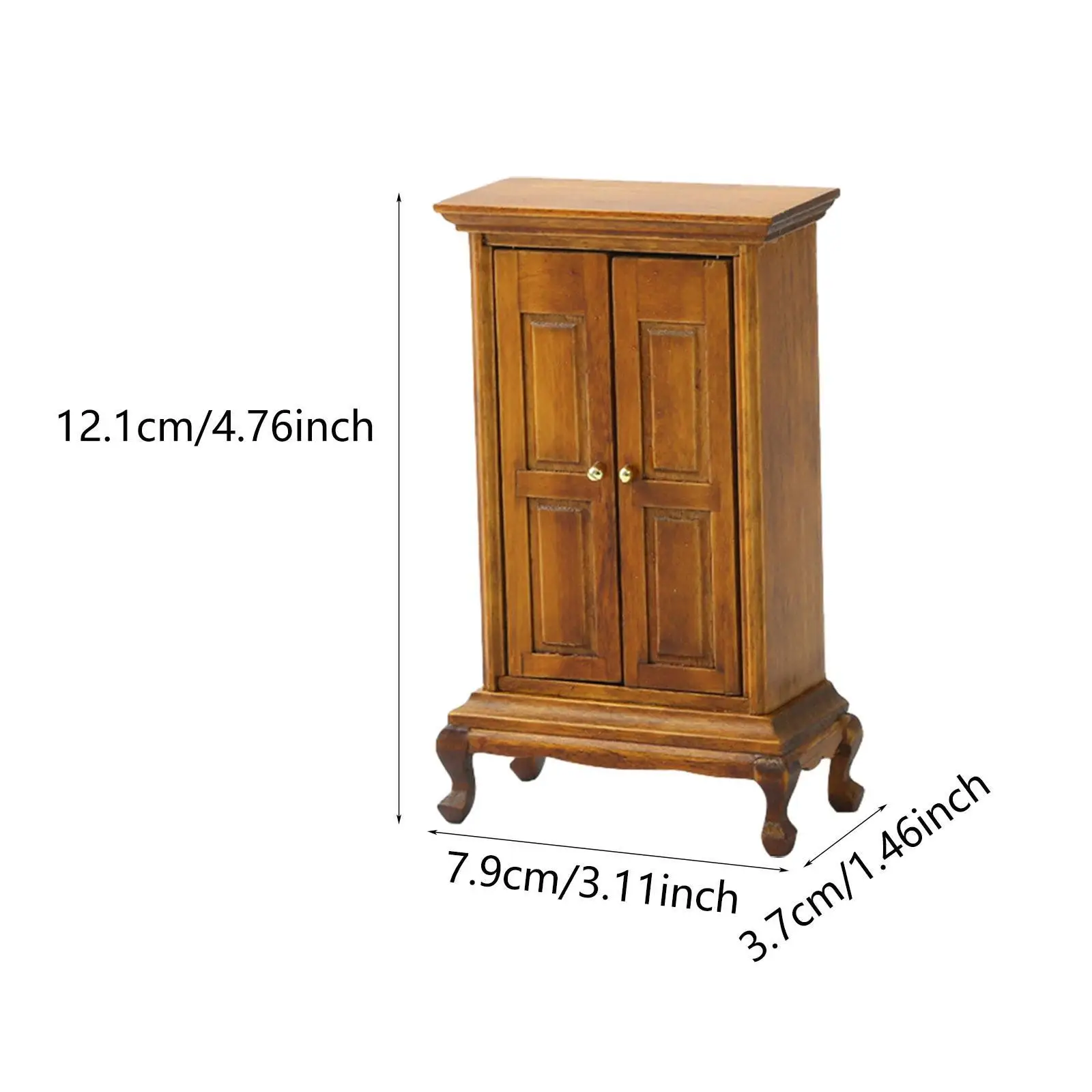 1/16 인형의 집 옷장 미니 디스플레이 캐비닛 장식 사진 소품 DIY