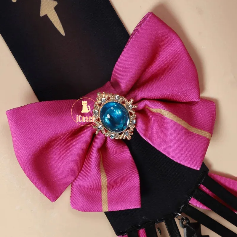 أزياء iCoser التأثيرية شعر مستعار Wuthering Waves فستان كارلوتا مونتيلي Rinascita أقراط حفلة الهالوين للنساء والفتيات Propsa؛ 6'x,9;y