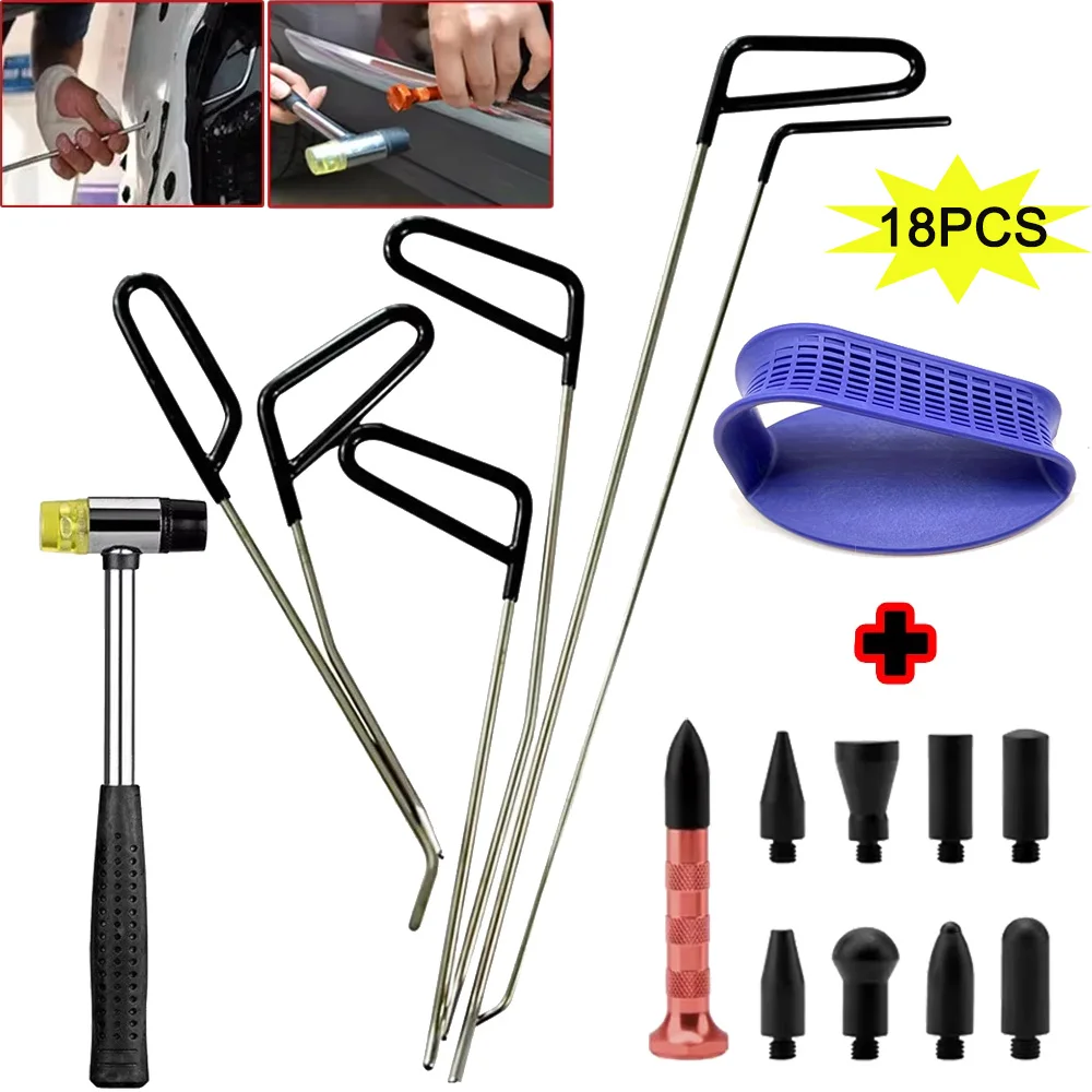 

Крючки для ремонта вмятин автомобиля, толкатели из нержавеющей стали, плоский вилочный погрузчик, промежуточный слой для кузова, рычаг для обслуживания вмятин, ремонтный комплект