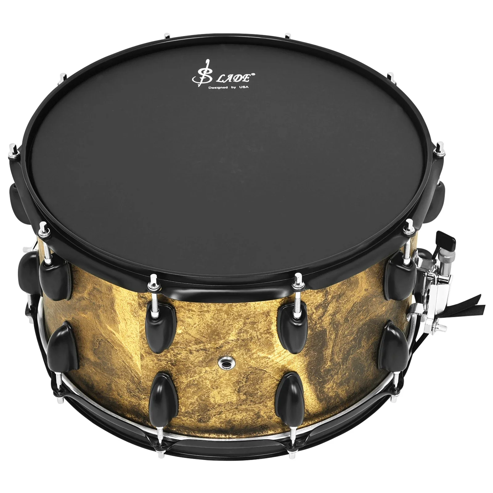 Slade Snare Drum 14X8 Zoll Premium Pappelholz-Trommelgehäuse 10-Lug Snare Drum Set Mit Trommelstöcken Professionelles Percussion-Instrument S904E39B32E9446848B4E0564Dd328767Z