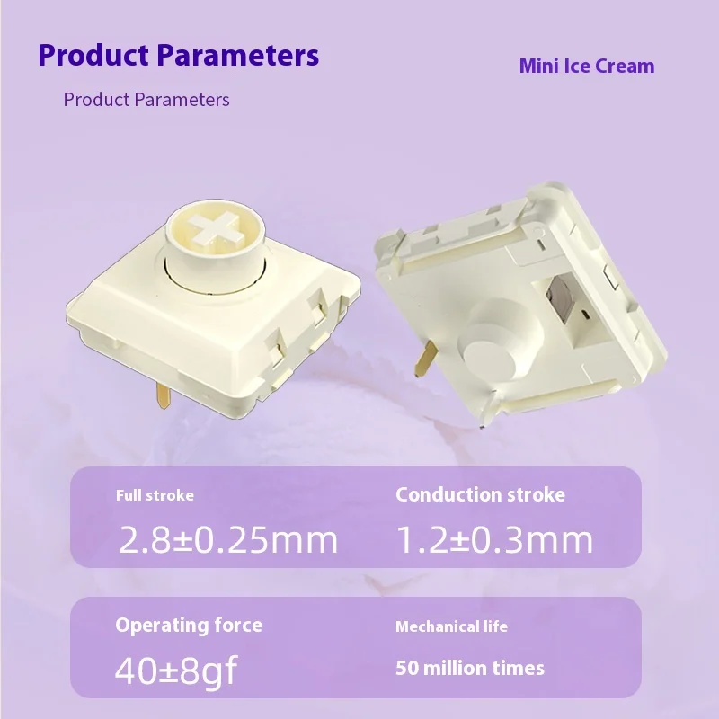 Kailh Low Profile toetsenbordschakelaar Alle POM Snelle bediening Lichtgewicht veren Ijs Taro-schakelaar MINI Hitbox-accessoires
