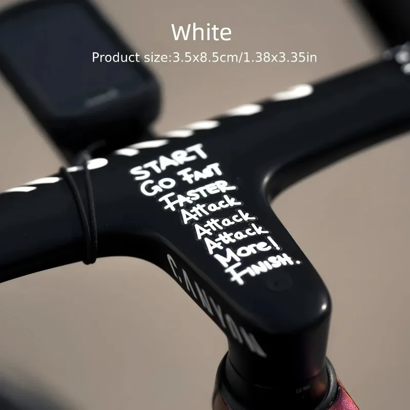 AliExpress NONE DIY Bicycle Stickers For Bicycle Frame And Handlebars “Go Fast，Attack More”Waterproof Decorative Incentive Sticker F5K1