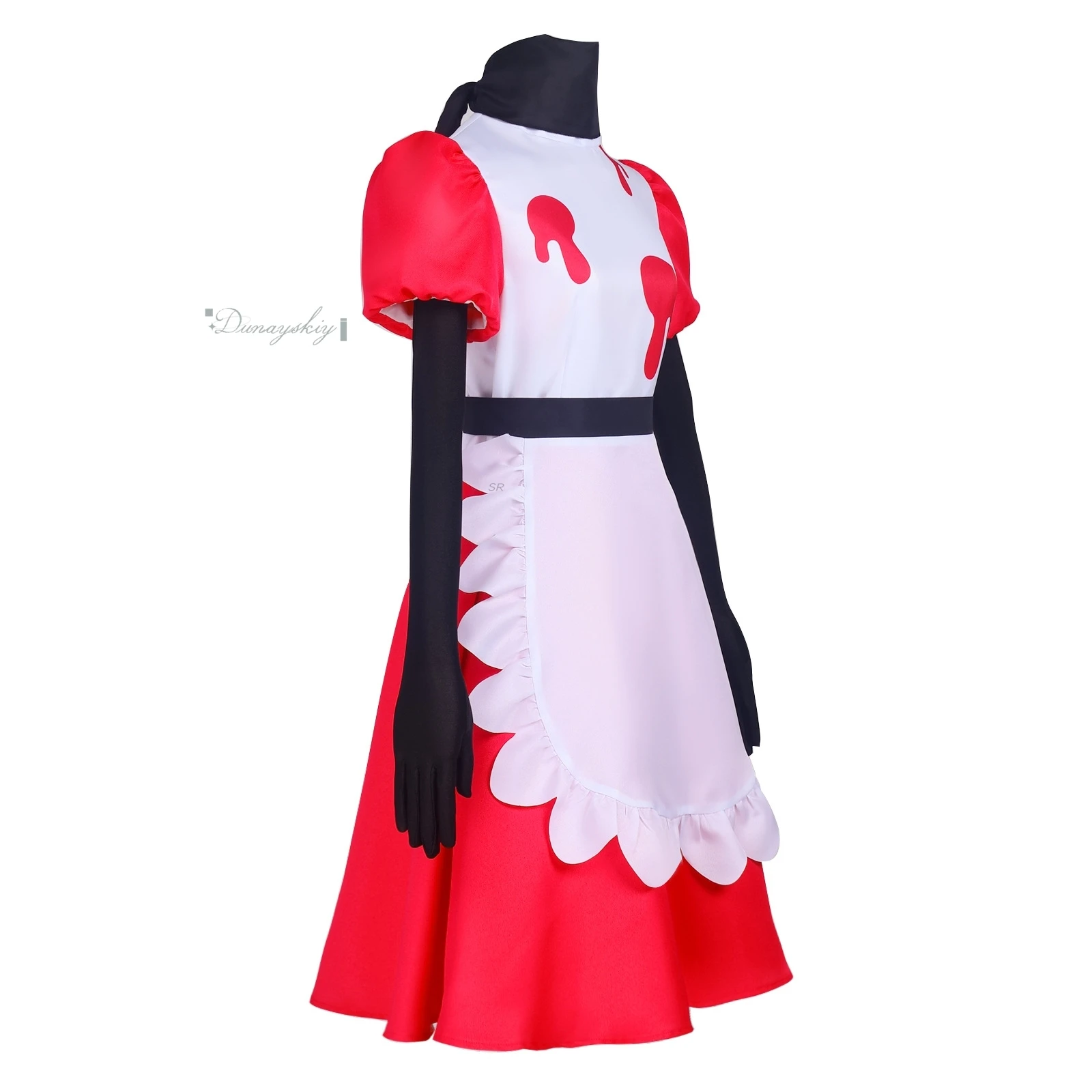 Anime niff cosplay traje diabo uniforme hotel roleplay feminino festa de halloween carnaval vestido