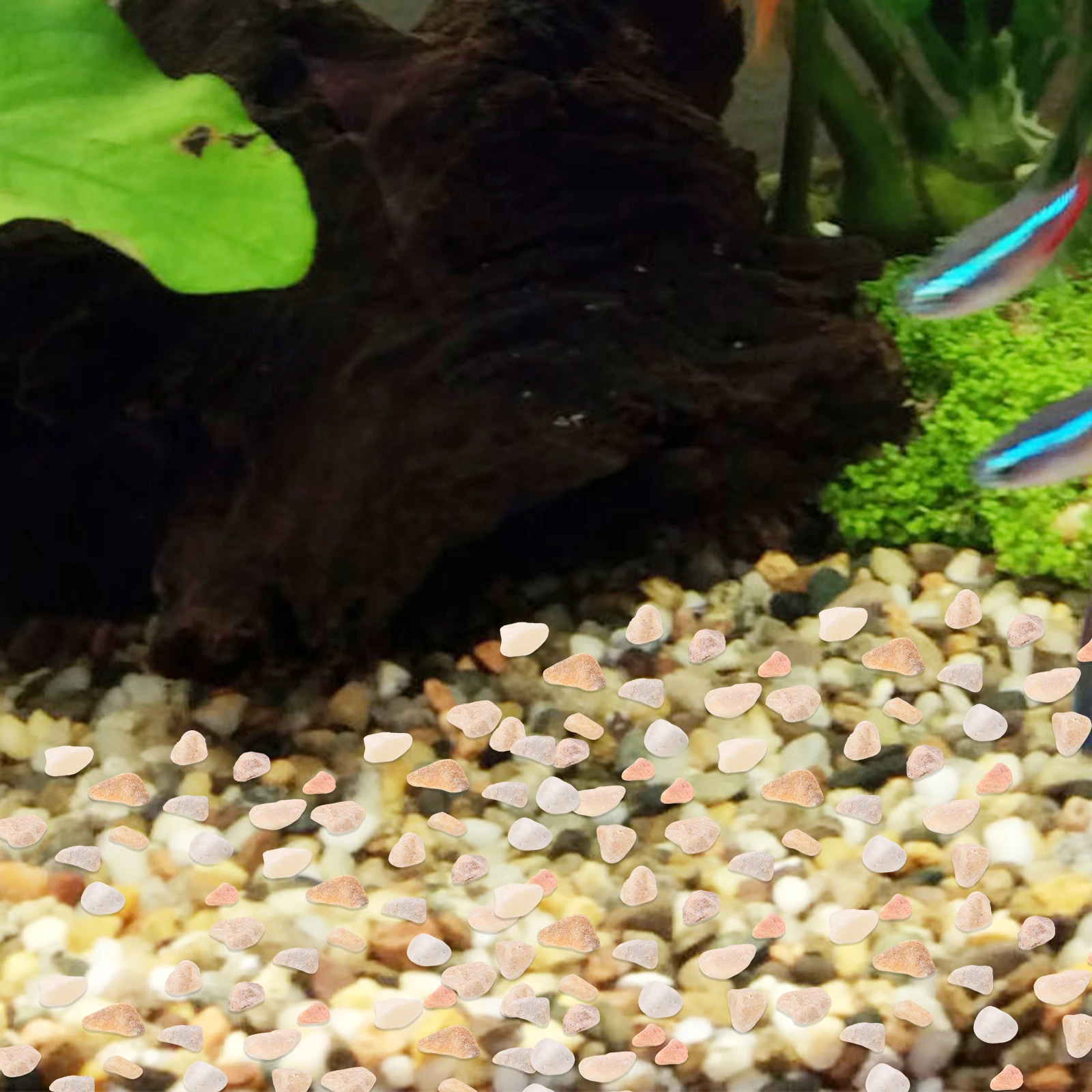

Decorative Stones White Gravel for Fish Tank S Table Mini L Garden Rocks Pebbles Scenery Basing Stone Diorama Rock
