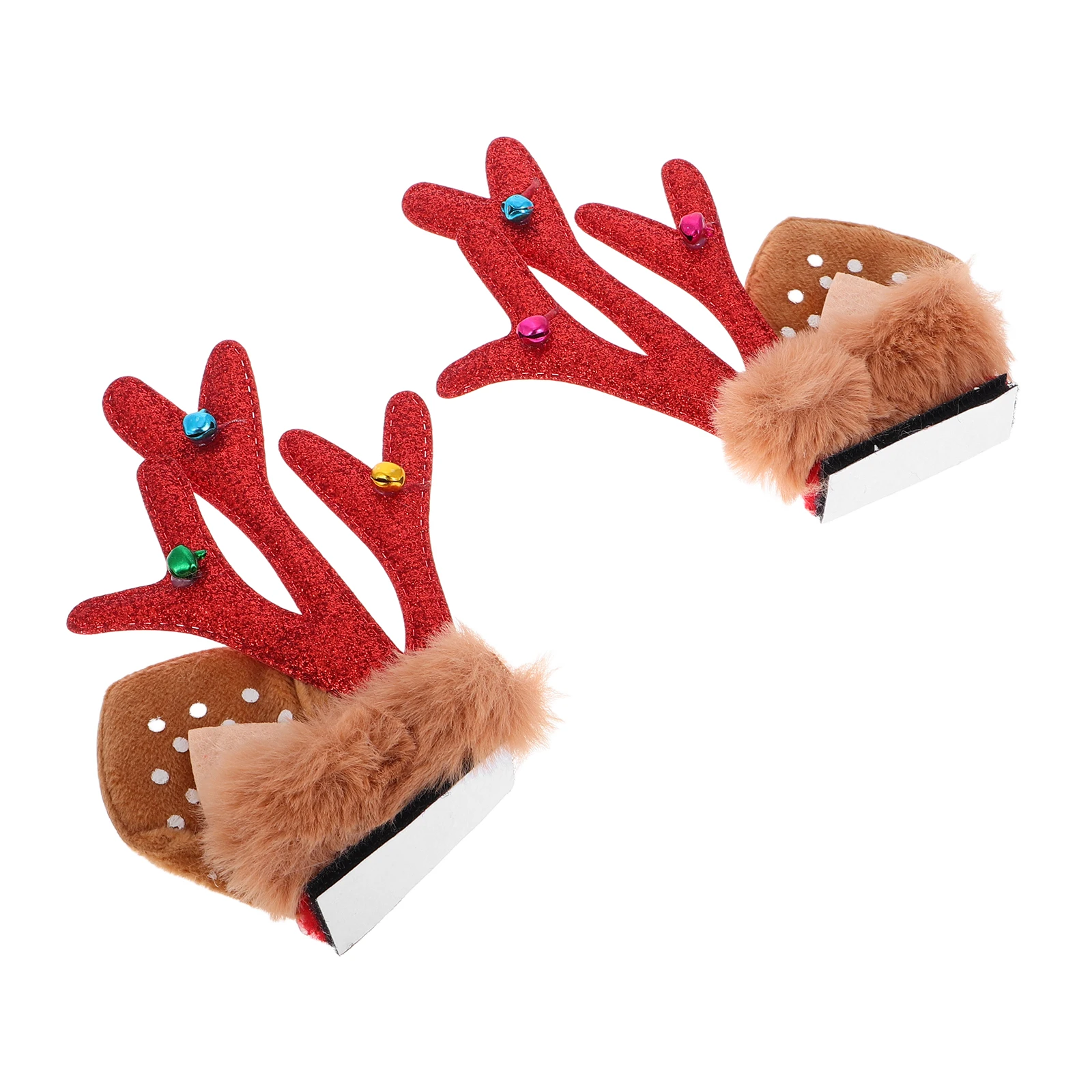 

1Pair Reindeer Antler Ornament Christmas Decor Cute Motorcycle Bike Accessories Unique Design Easy Install
