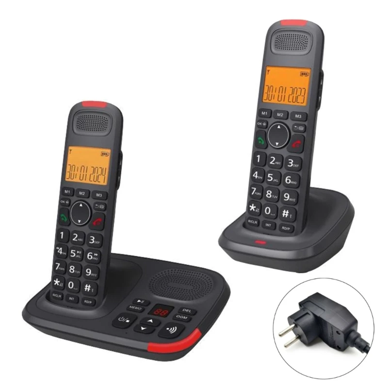 D1015TAM-D Handheld Wireless Phone Home Telephone with Clearly Sound Quality and Low Radiation for Families QXNF