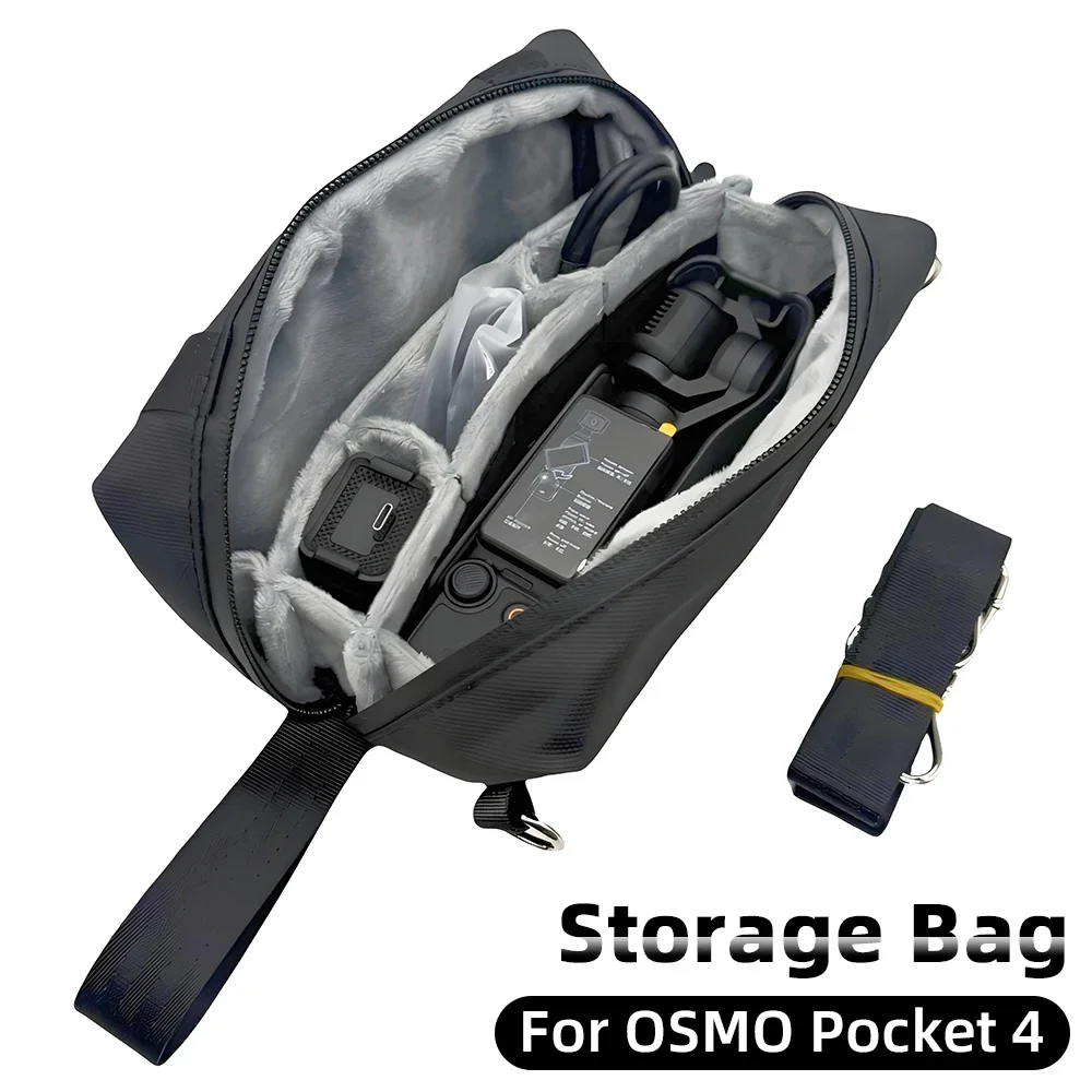 

Carrying Bag for DJI OSMO Pocket 4 PU Travel Portable Storage Case Shockproof Case Waterproof Protector for Pocket 4 Accessories
