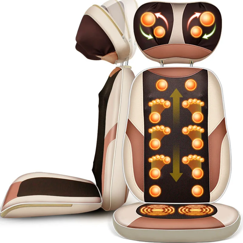 Massage Pad Neck Waist Back Cervical Massager, Kneading Massage Folding  Chair