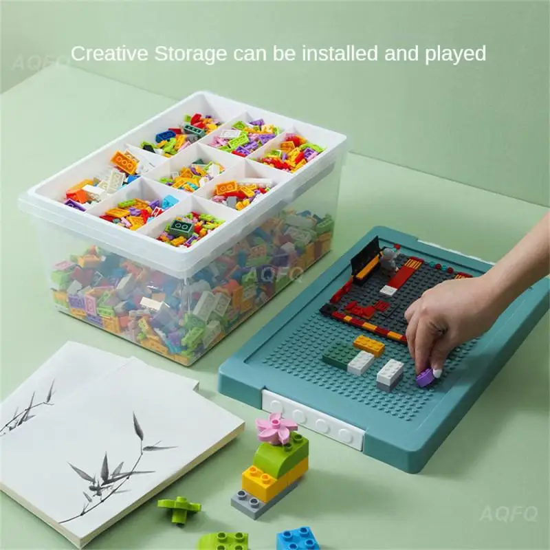 

Building Block Block Storage Box Toy Storage Box Household Tools Children Toy Classification Box 36.5x24.5x17cm Transparent