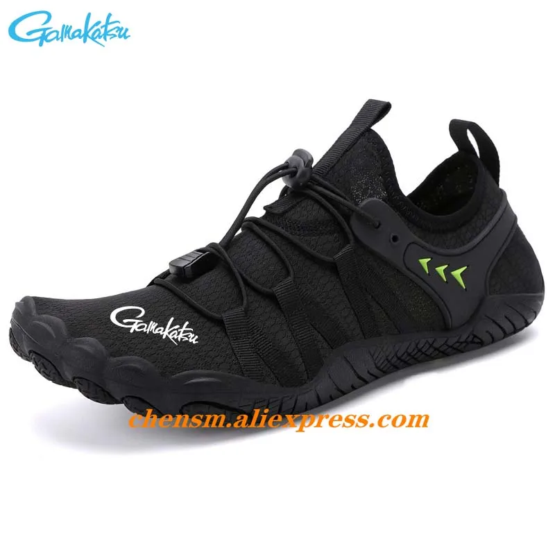 Gamakatsu Fishing Quick Dry Water Shoes Men Breathable Non-Slip Aqua Sneakers Outdoor Wading Footwear Swimming Surf Beach Shoe