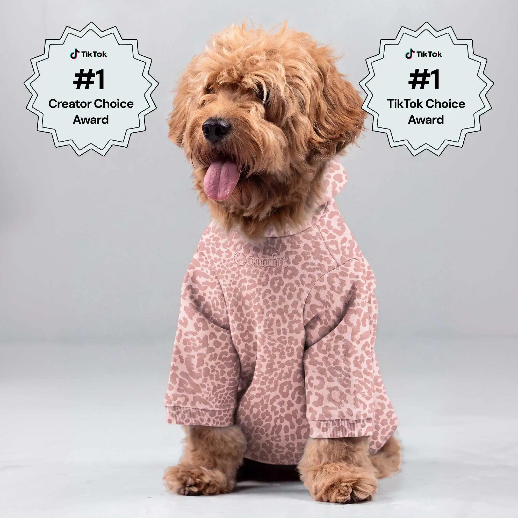 Warm Winter Pet Dog Hoodie with Durable Leash Opening Soft Puppy Sweatshirt Matching Paw Print Clothes Comfortable Cat Apparel Coat for Small Medium Large Dogs French Bulldog Chihuahua Pug Outfit