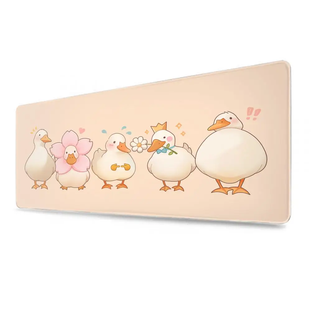 Kawaii anime duck Giant mouse pad Desk MousePad Cute HD Desk Pad Extended Gaming Keyboard Mats Large XXL Gamer Mousepad 120x60CM