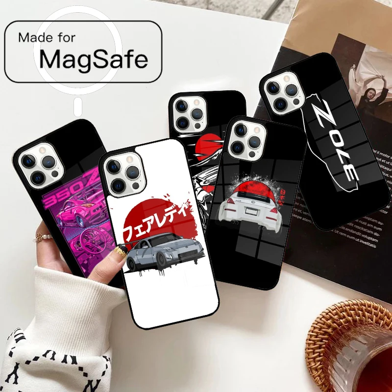 350Z 370Z Car Magnetic Phone Case For iPhone 17 Air 16e 12 13 14 15 Pro Max Magsafe Wireless Cover