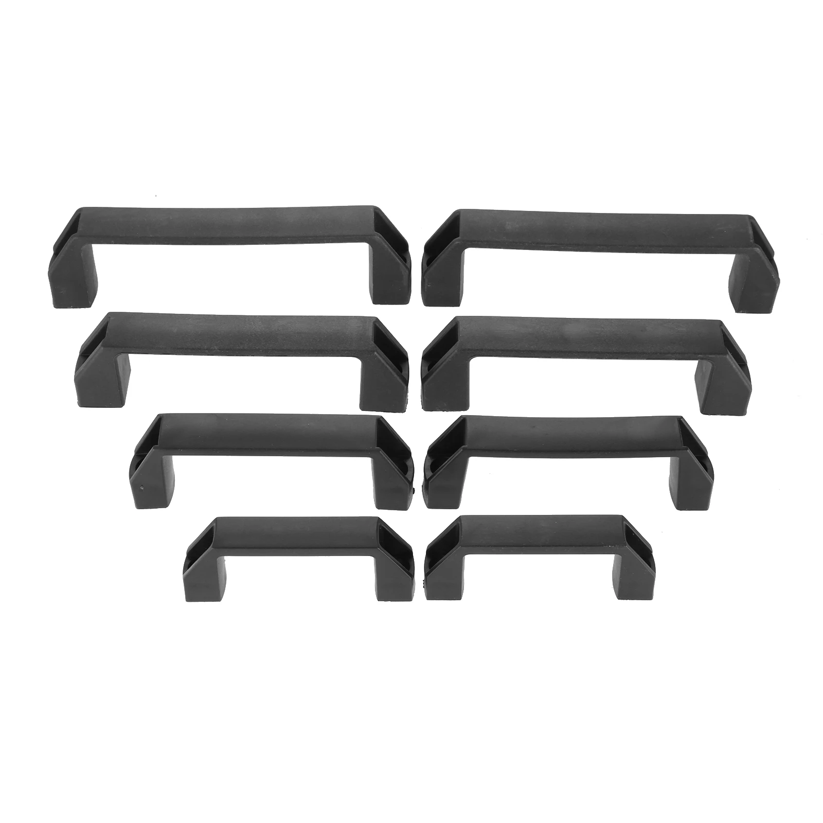 2pcs Nylon Pull Plastic Black Handle 90/120/150/180mm Mounting Hole fit Suitcase Box Luggage Machine Tool Furniture Door Drawer
