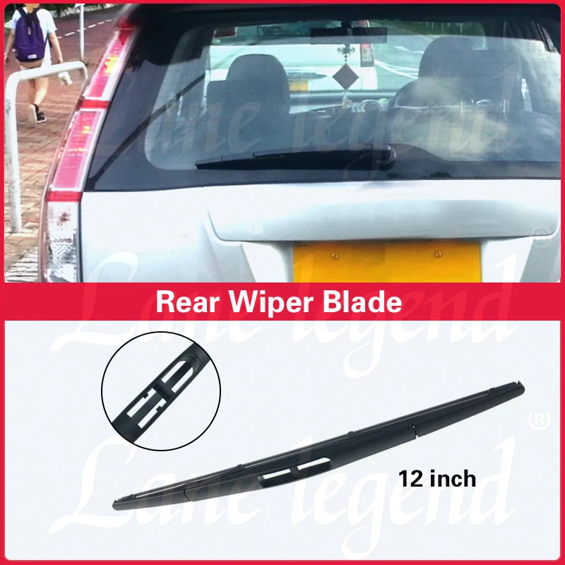 12 "Lâmina de limpador de pára-brisas da janela traseira para Honda Stream, limpador de pára-brisa, acessórios para carros, 2003-2014, 2013, 2012, 2011, 2010, 2009, 2008