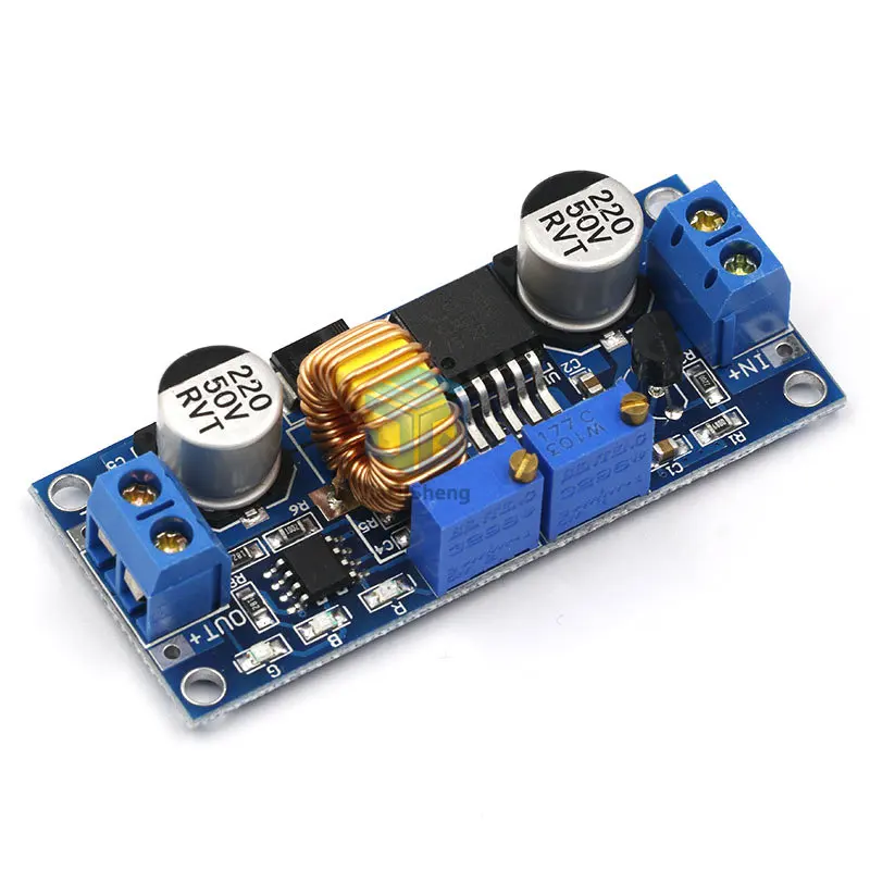 CC/CV 5A Lithium Charger Board XL4015 Adjustable 6-38V To 1.25-36V DC Step Down Power Supply Buck Module