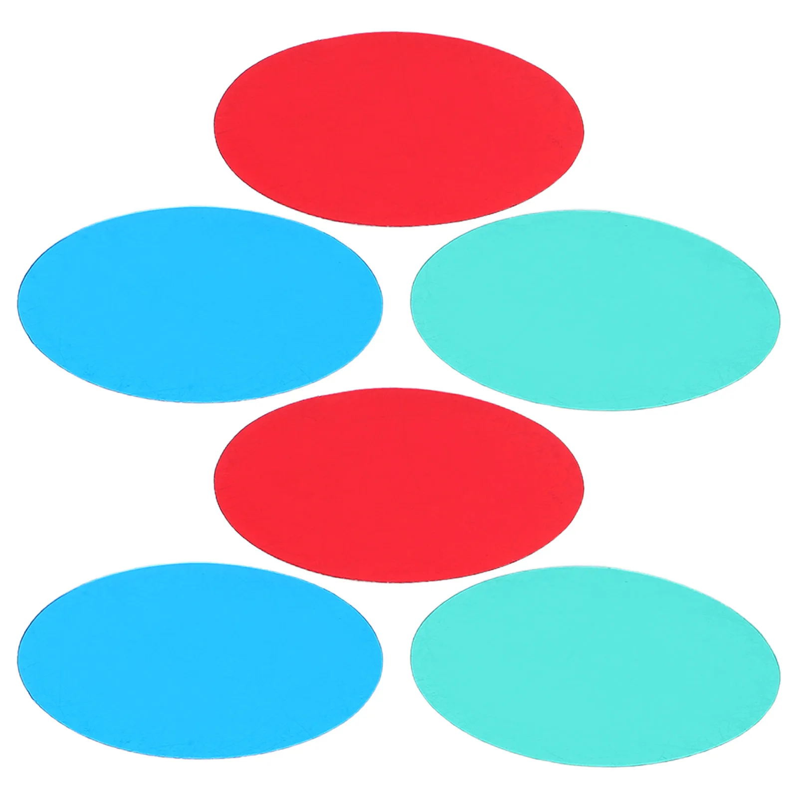 Feuille de Film translucide à trois filtres de couleur primaire, aide à l'apprentissage, ressource éducative, panneau d'accessoires précoces en plastique, 6 pièces