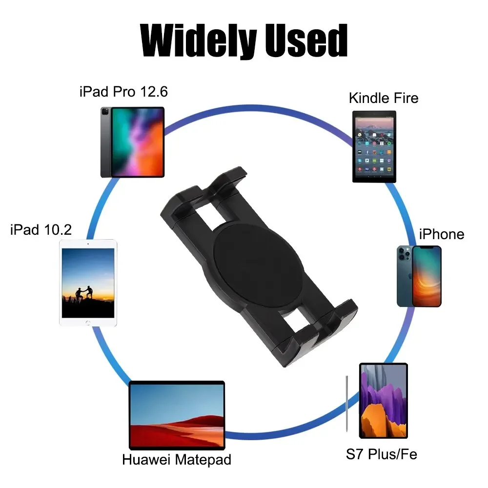 VIKEFON Moverable Tablet Car Stand Clamp 13\'\' Car Rear Pillow Phone Holder for iPad Pro 12.9 Seat Rear Headrest Mounting Bracket