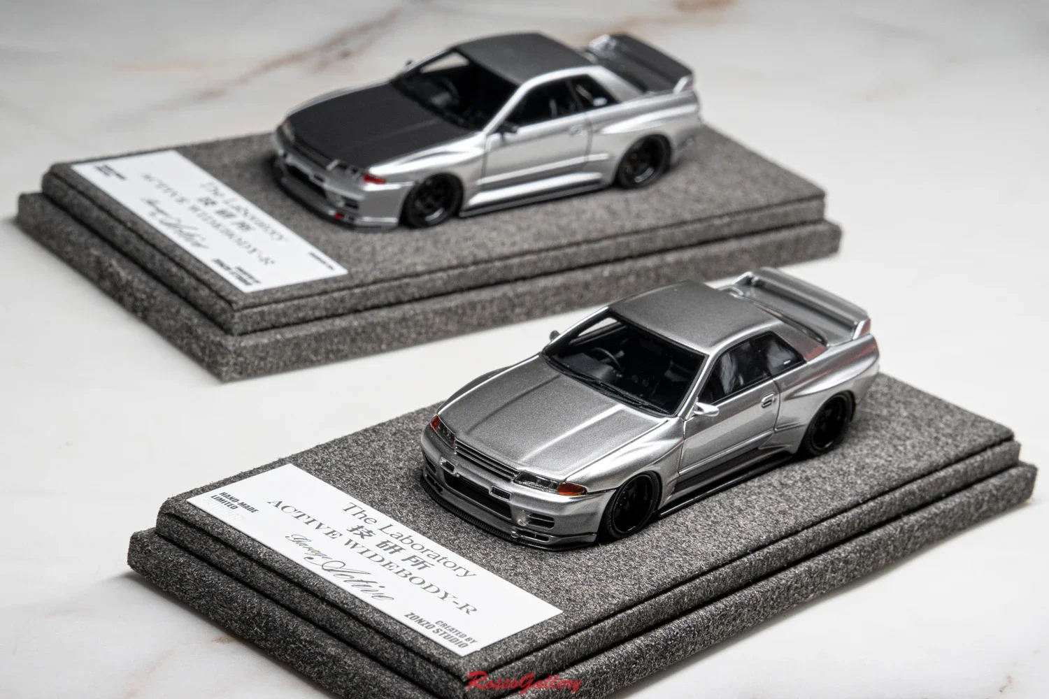 

Модель автомобиля Zonzo Studio 1:64 Skyline GTR Garage Active R32 Silver JDM, лимитированная серия, из смолы и металла, статическая, подарок