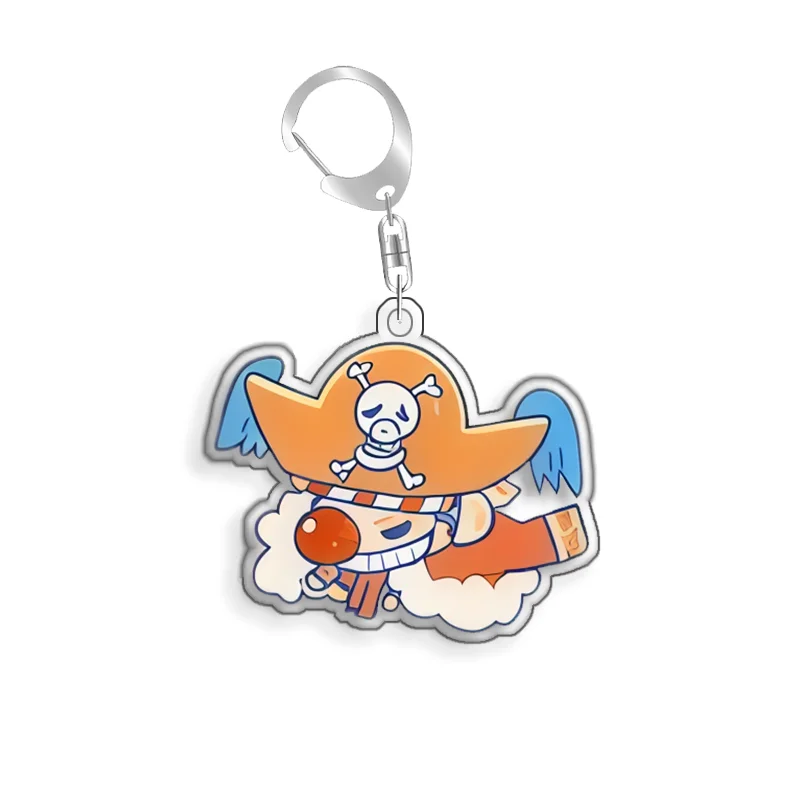 Keychain OP OPTCG Card Charlotte Pudding Bepo Backpack Pendant Anime Game Fans Gift Recycled Acrylic Decoration Rare Card Toy view 3