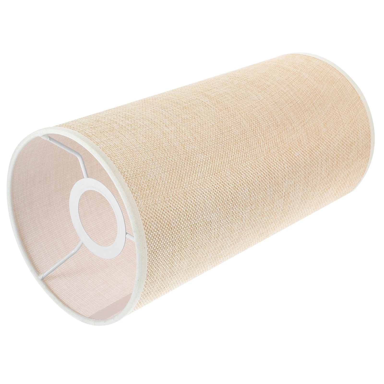 

Lamp Shade Cover Natural Linen Drum Barrel Floor Lamp Shade for Indoor Lighting Accessory Replacement Light Diffuser