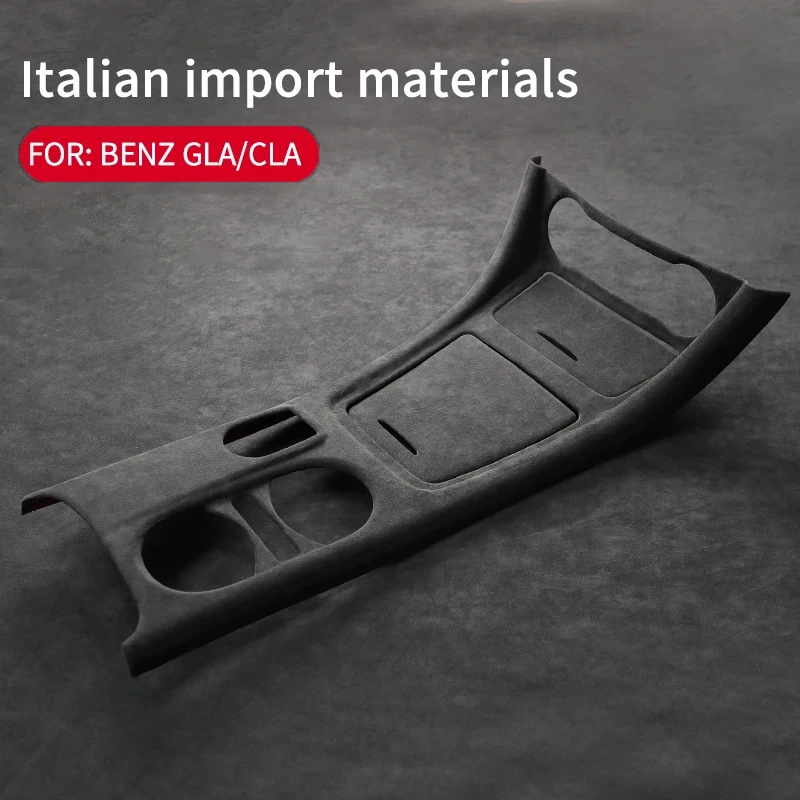 For Mercedes-Benz GLA CLA 2015-2019 Alcantara Car Interior Modified Central Accessories Console Panel Protective Cover Shell
