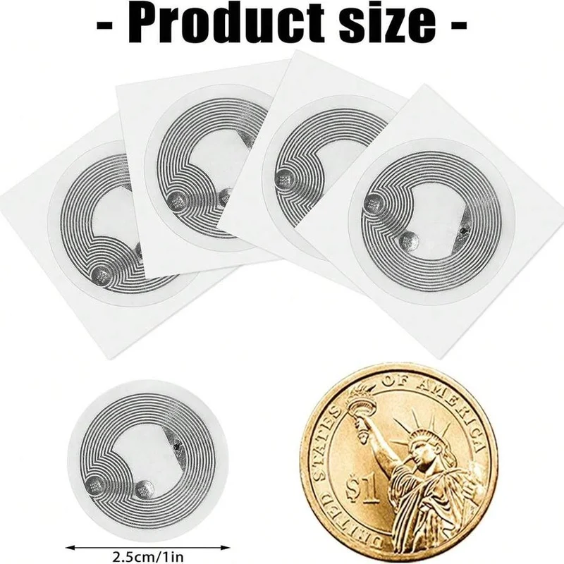 NTAG215 NFC RFID Tags Stickers 504Bytes Rewritable Self Adhesive 13.56MHz ISO14443A For TagMo Amiibo DIY Projects