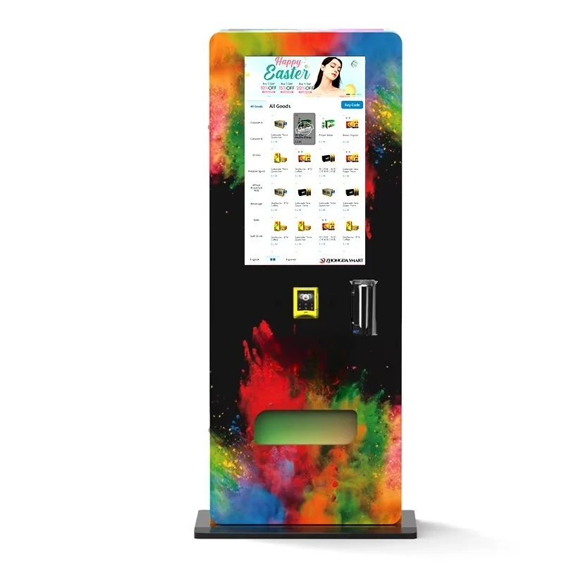 Wall-mounted Touchscreen Kiosk 32 Inch Touchscreen Space-saving Vending Machine for Small Retail Shop Customized