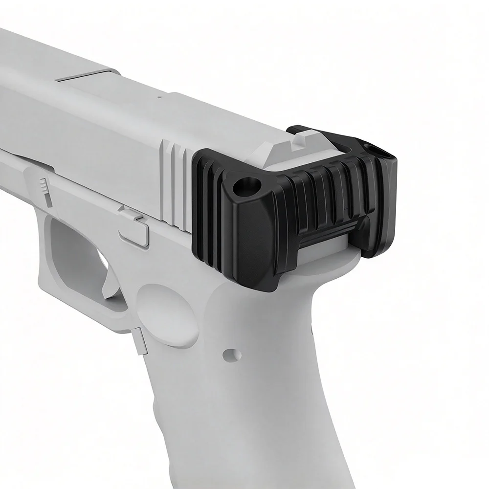 The rear cover slide accessory with an assist pull handle is suitable for quick installation of rear covers for G17, G19,
