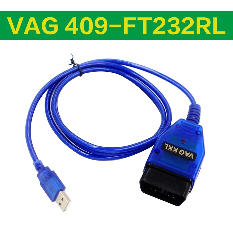 

VAG KKL 409 OBD2 сканер FT232RL чип диагностический кабель для Audi VW