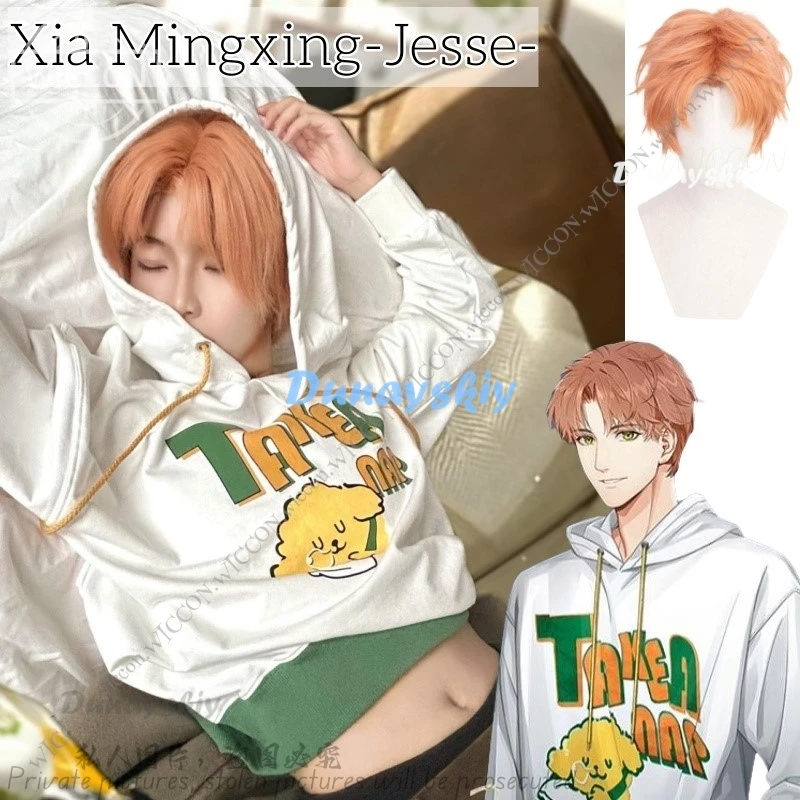 Xia Mingxing Game Light and Night Cosplay Costume Wig Jesse Hoodie Daily Outfit Halloween Party Dating Disguise Warm Wind