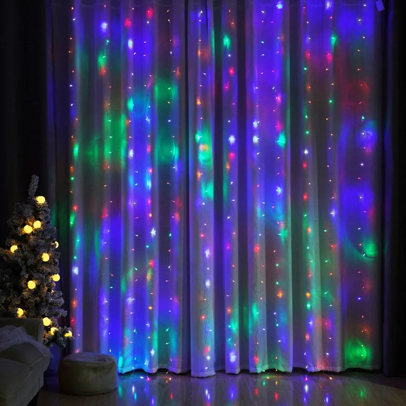 USB Curtain Lighting String Home Wall Wedding Birthday Decoration New Year Christmas Party Holiday LED Lights