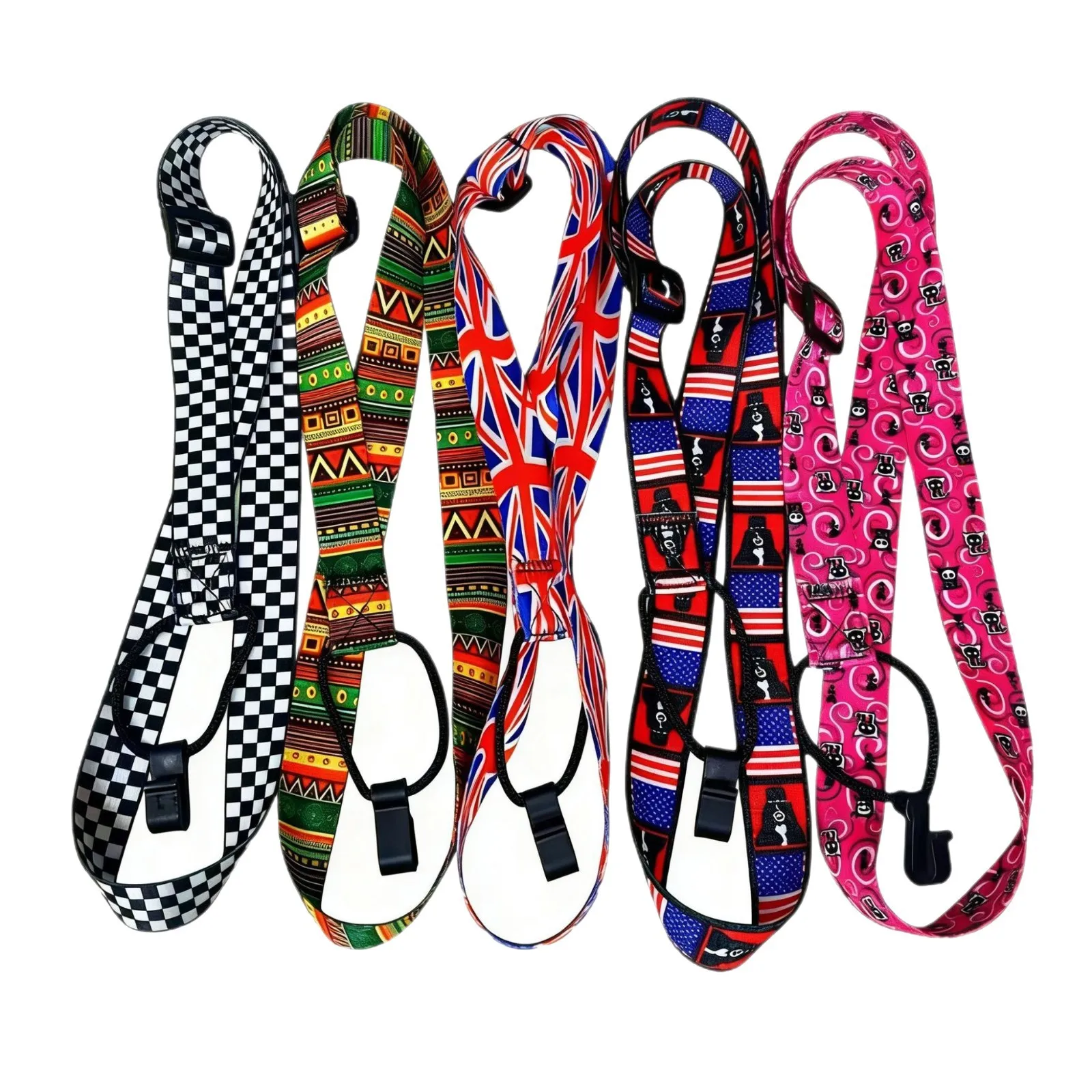 Correa ajustable para guitarra, accesorio para ukelele, estilo étnico, correas de poliéster para guitarra, correa para ukelele, correa de hombro para ukelele con dibujos animados