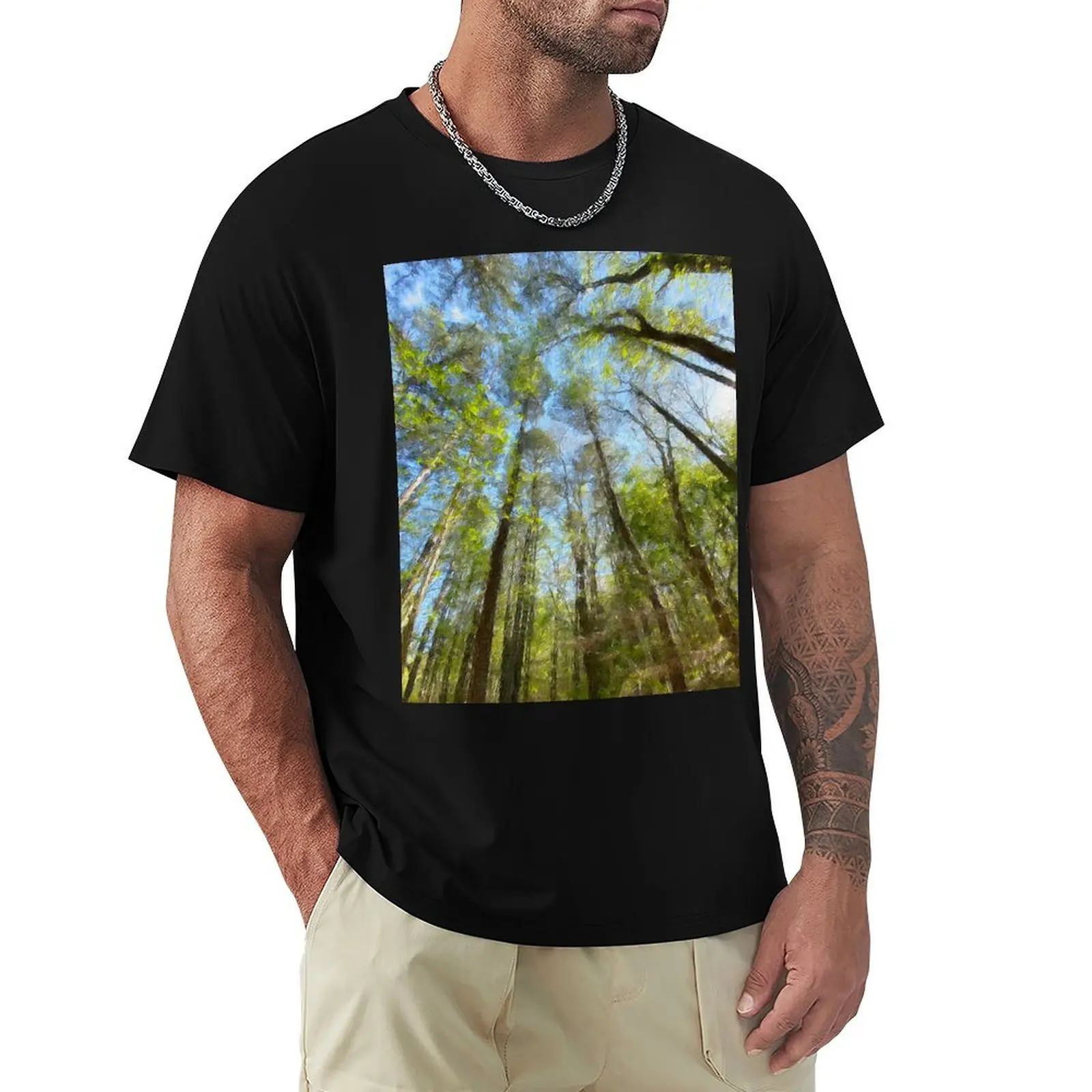 

The Forest for the Trees T-shirt boys animal print aesthetic clothes summer top heavyweights oversized t shirts for men