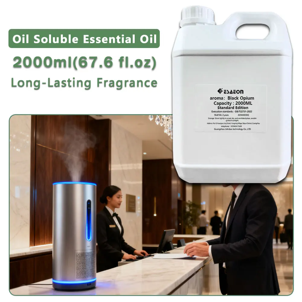 ESAEON Essential Oil, For All Waterless Aromatherapy Diffuser,Hotel Aroma Machine Oil, Black Opium Gardenia - 2000ml(67.6 fl.oz)