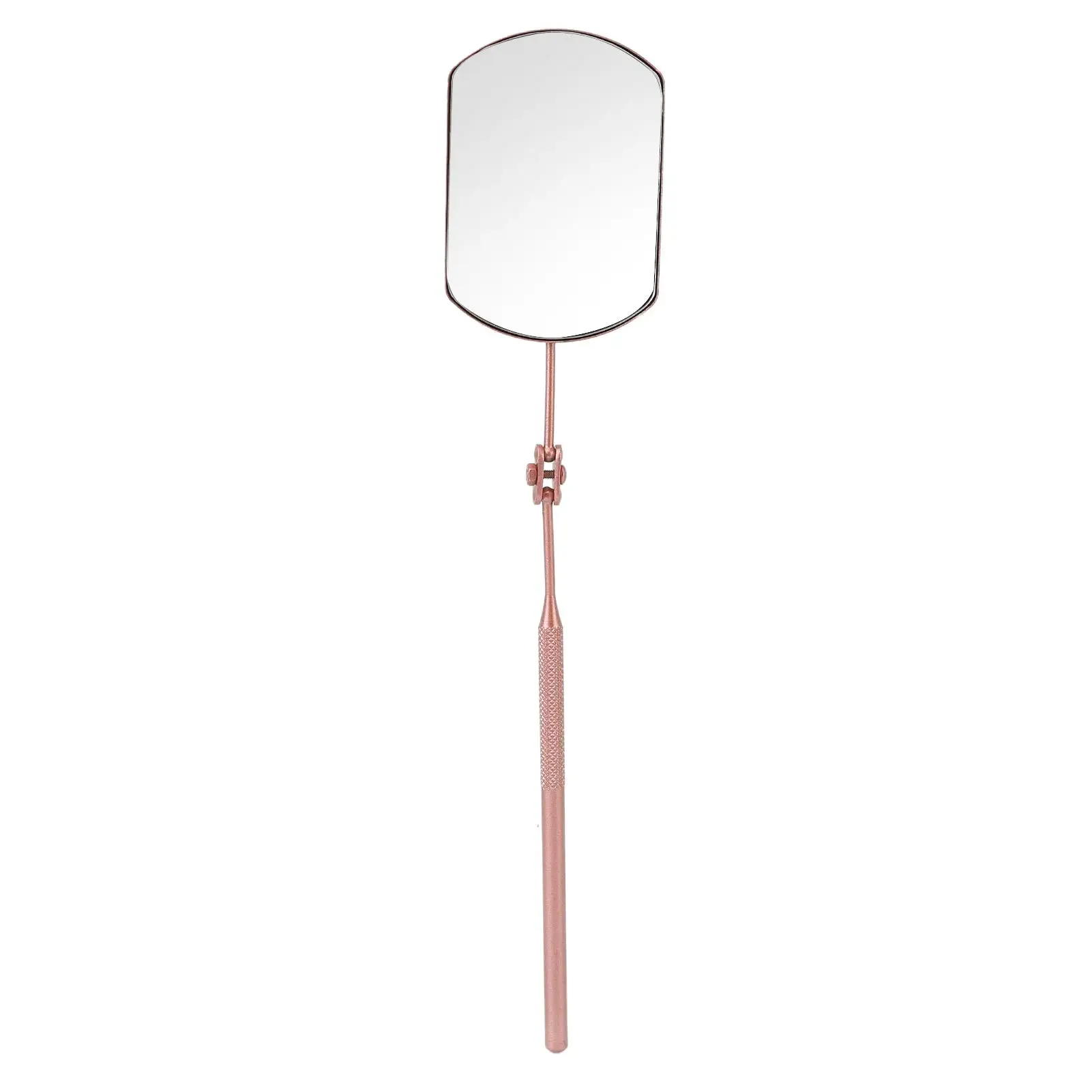 مرآة رموش محمولة قابلة للطي من نسيج الرموش ، ذهب وردي ، فولاذ مقاوم للصدأ ، دوارة ، ملحقات رموش ، مكياج