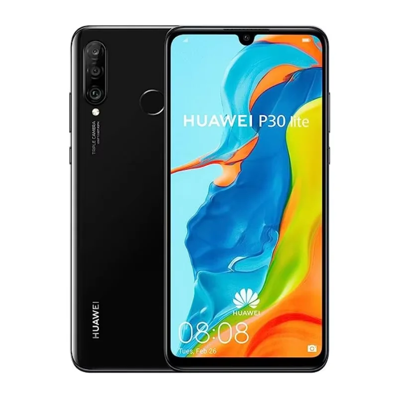 Huawei-P30 Lite, smartphone Android, 6,15 polegadas, desbloqueio, 6 + 128 GB ROM, 24 MP + 32 MP, Google Play Store, celulares, global, telefones celulares