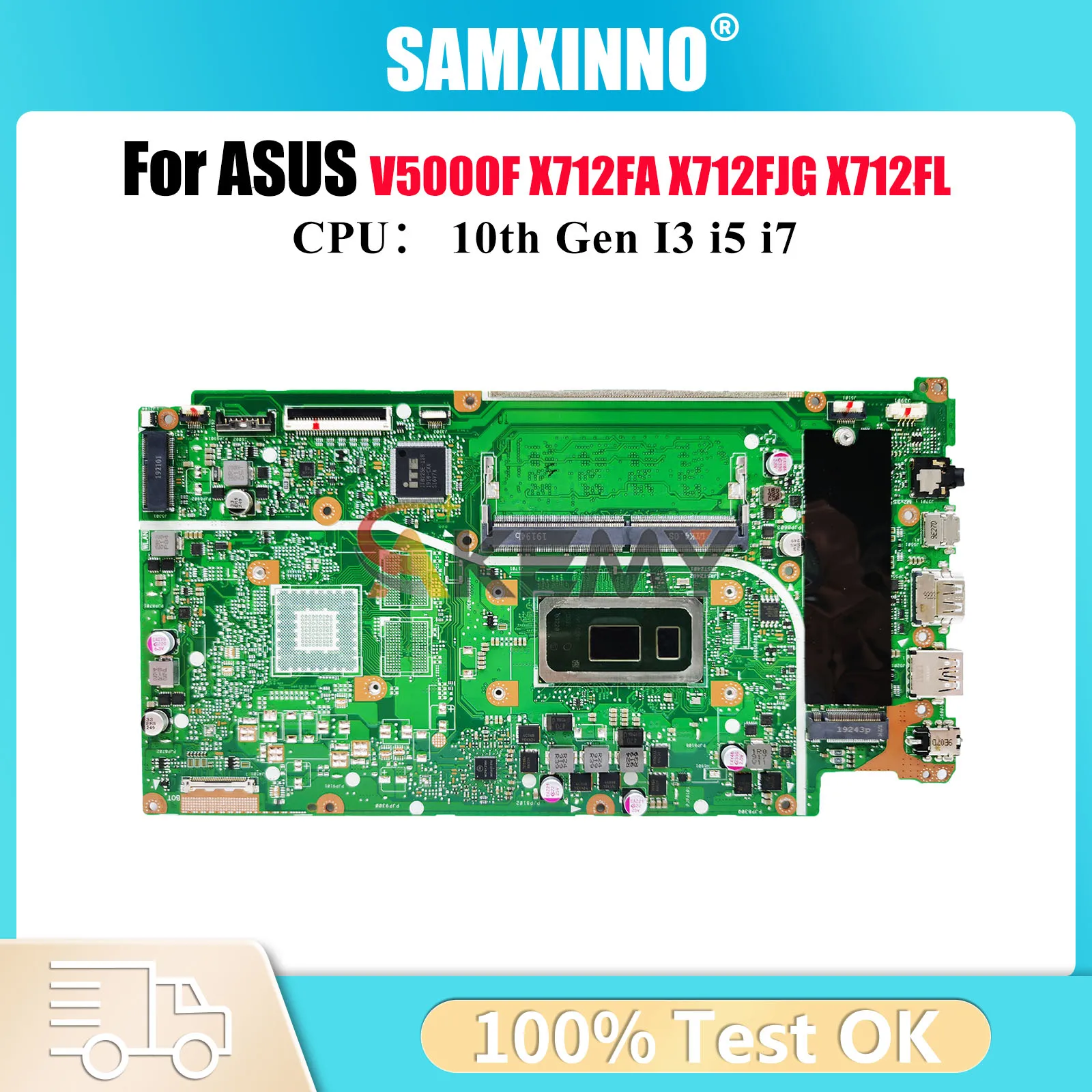 

X712FA Материнская плата для ноутбука ASUS VivoBook X712FF V5000F X712FJG X512F X712FL X712FB X712FJ X712FLC Материнская плата 10-го поколения I3 i5 i7