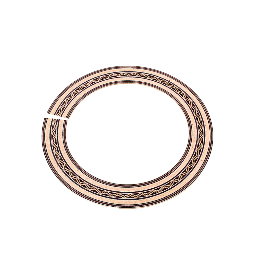 

Guitar Sound Hole Rosette Inlay 90Mm Curved Rosewood Strips Decorative Wood Trim for Electric Guitar No Sound Impact Easy