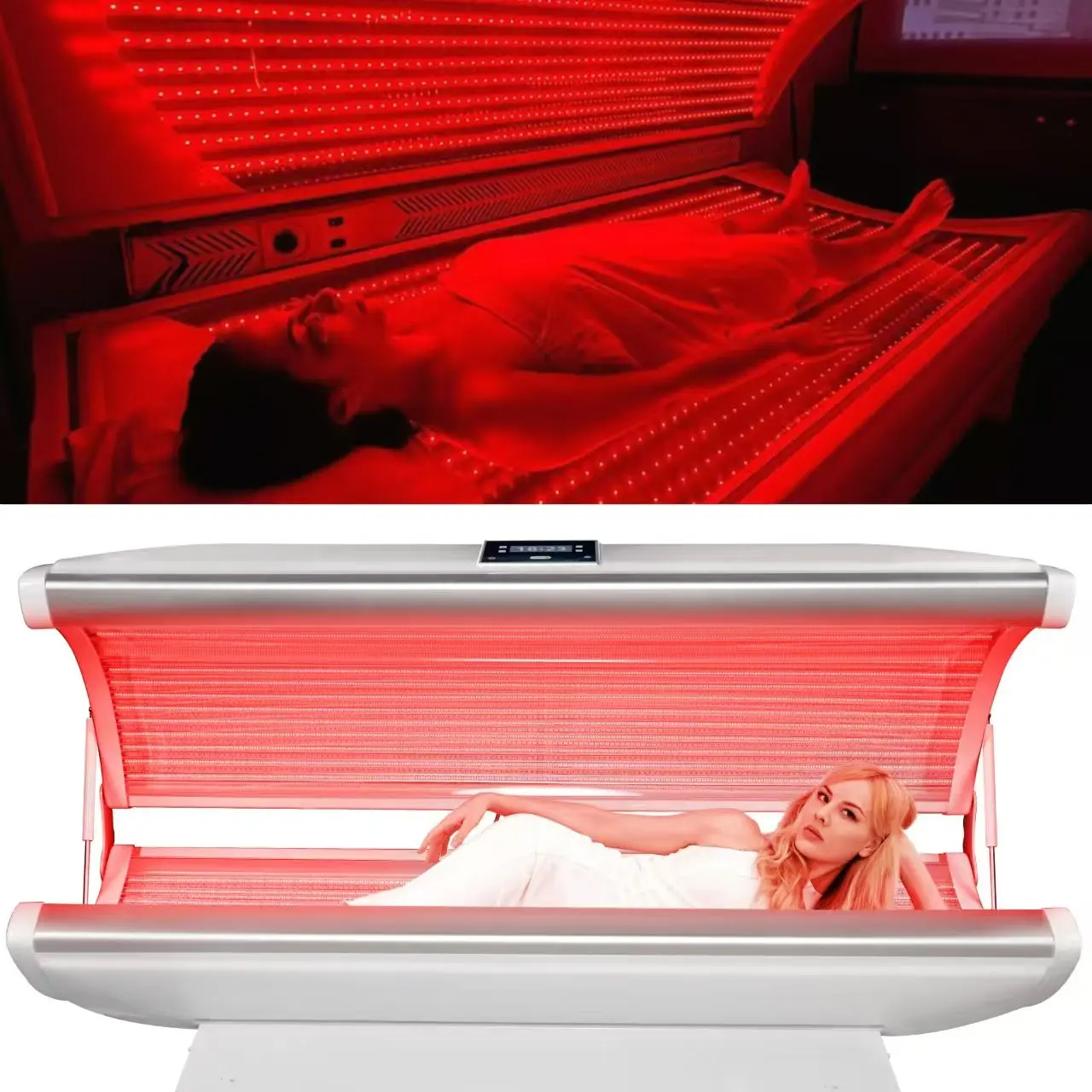 Cosmedico Solarium EMachine Health Care Infrared Sauna Full Body Red Lights Therapy Collagen Red Light Therapy Bed