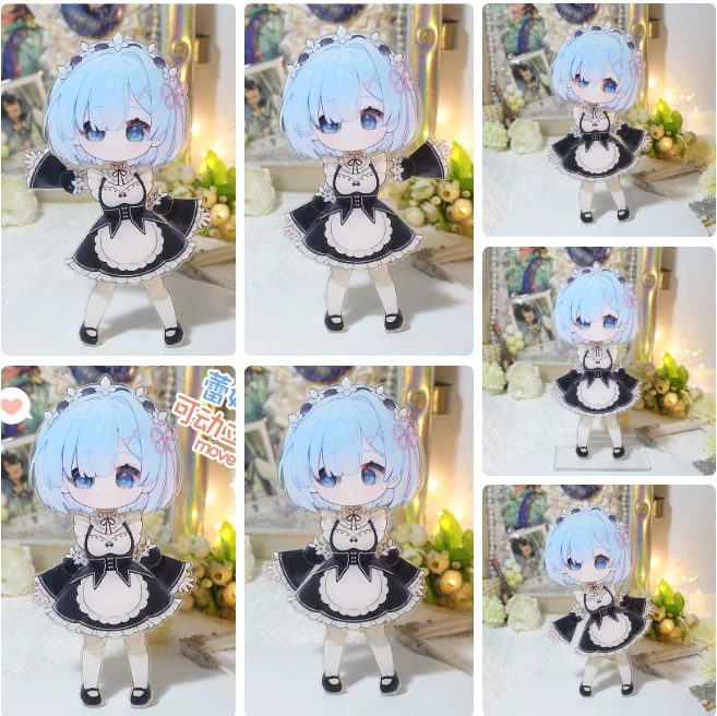Rem Re:Life in a different world from zero Movable Paperman Acrylic Stand Decor Fans Gift Cosplay Halloween Game Collection